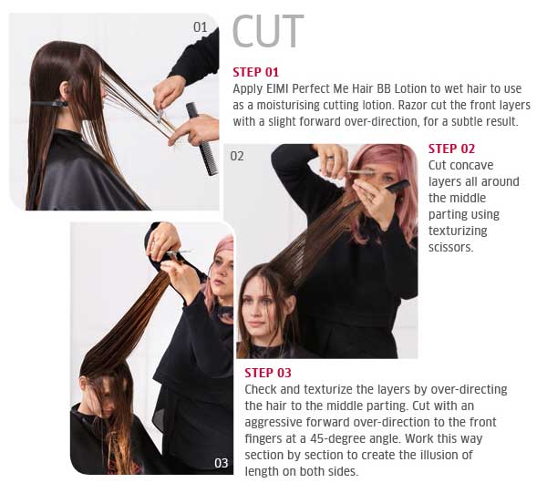 Cut - step by step